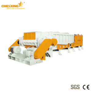 single shaft plastic shredder for pipe recycling
