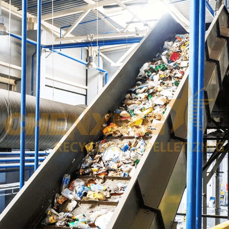 Sidewall Sealed Belt Conveyor Preventing Plastic Dust Leakage - Clean Material Flow