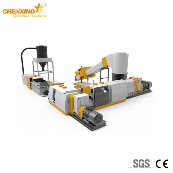 Double Stage Cutter Compactor Pelletizing Line